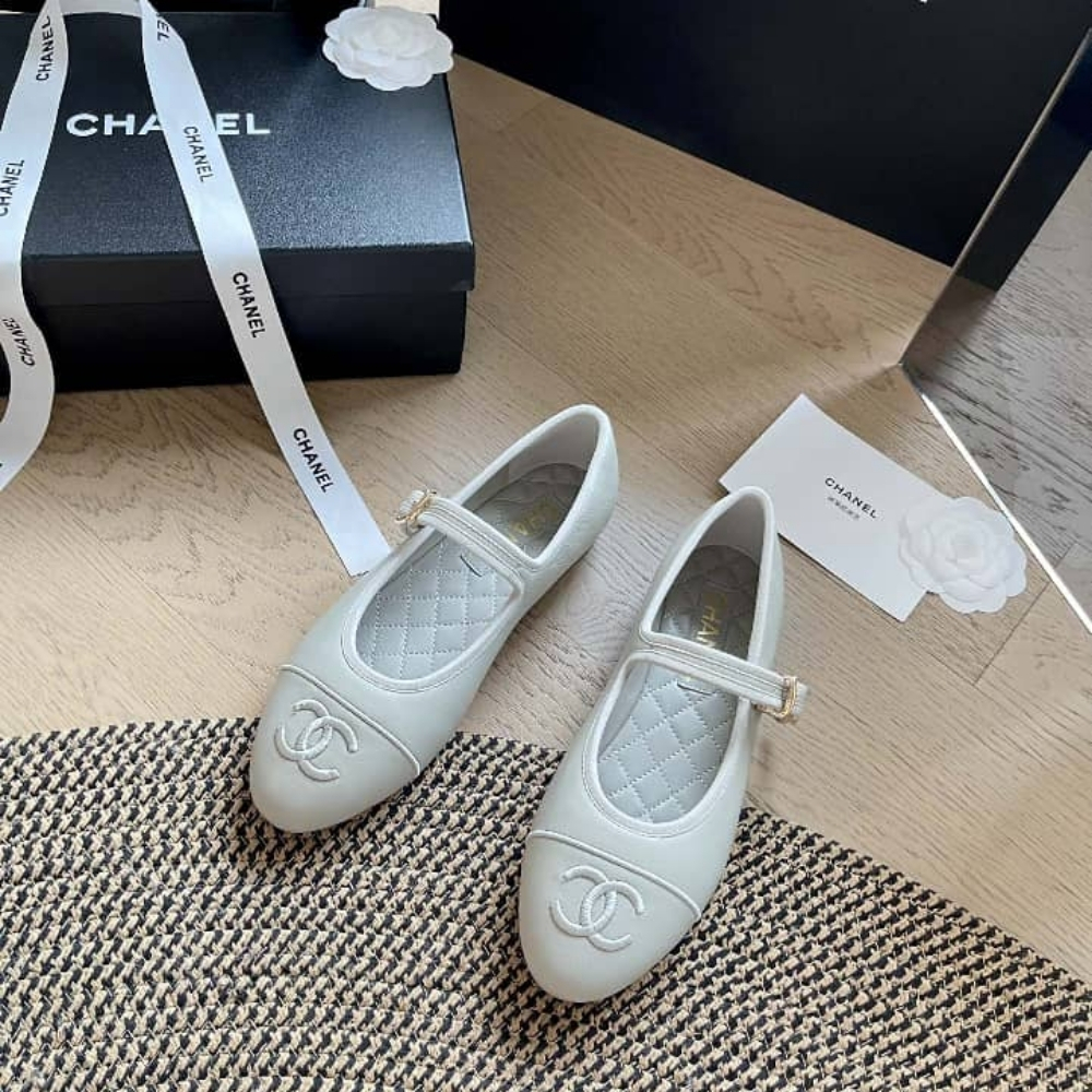 Chanel Mary Jane Ballet Flat Pure Light Blue - Image 7
