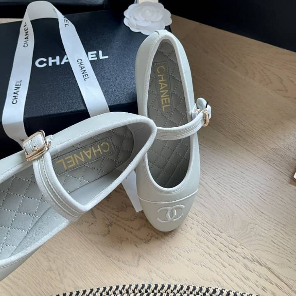 Chanel Mary Jane Ballet Flat Pure Light Blue - Image 4