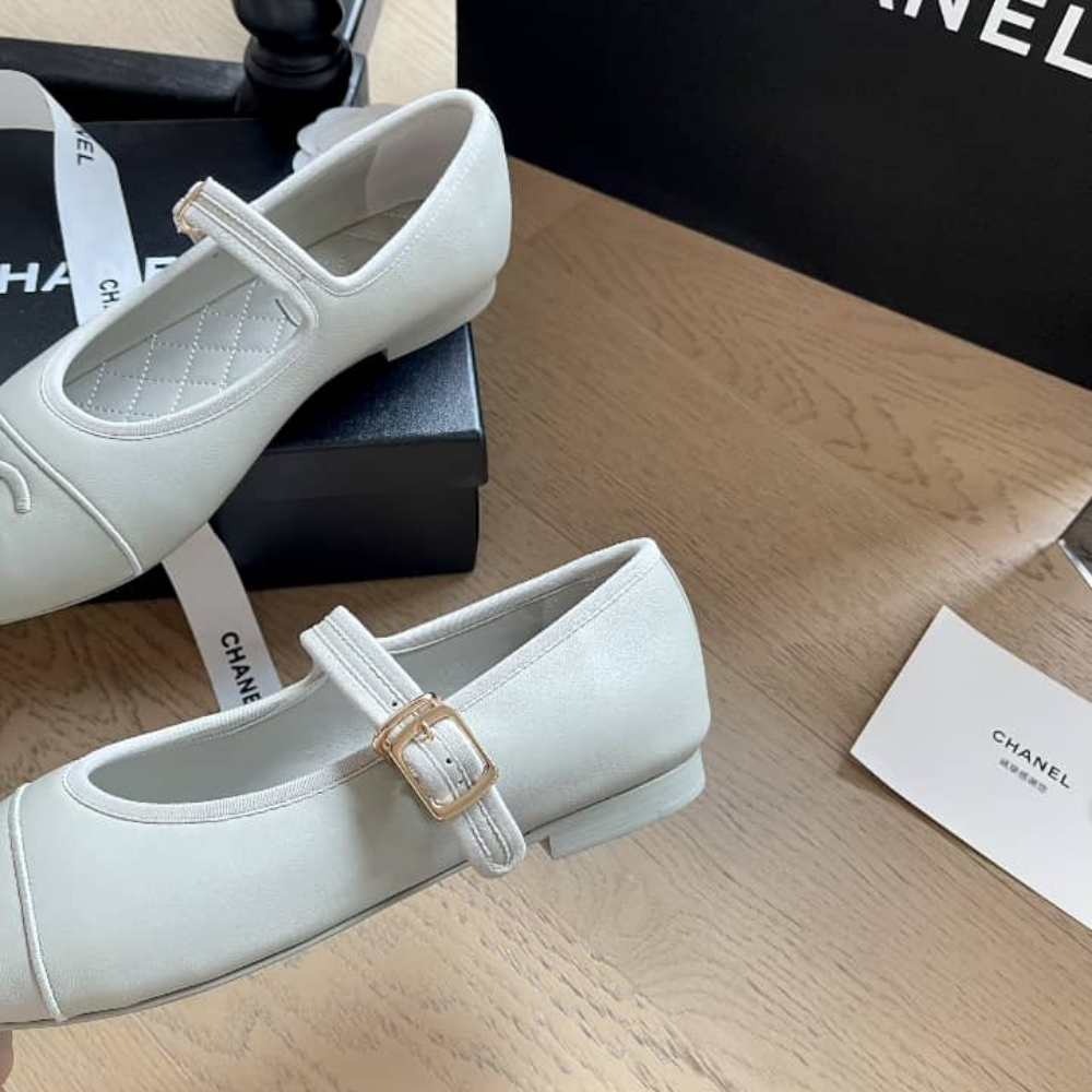 Chanel Mary Jane Ballet Flat Pure Light Blue - Image 3