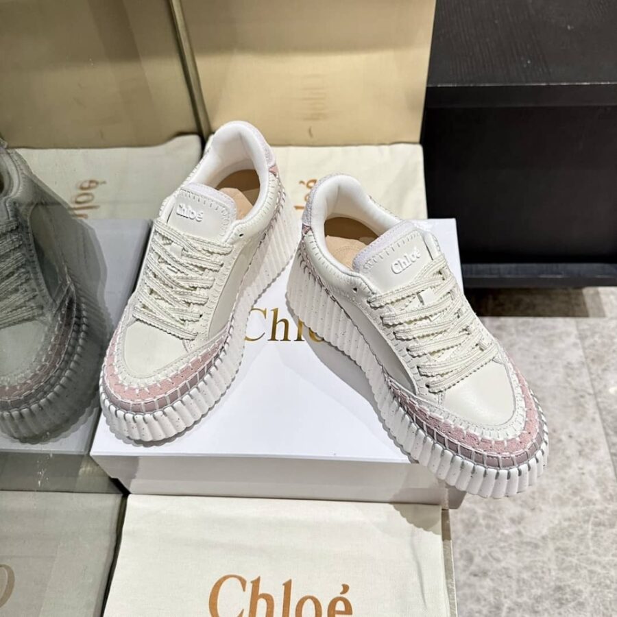 Alternative view of Chloé Nama Sneaker Power Beige CHC24U02IBD26Z