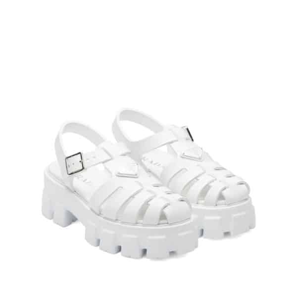 Prada Foam Rubber Sandals White 1X853M3Lkkf0009F055