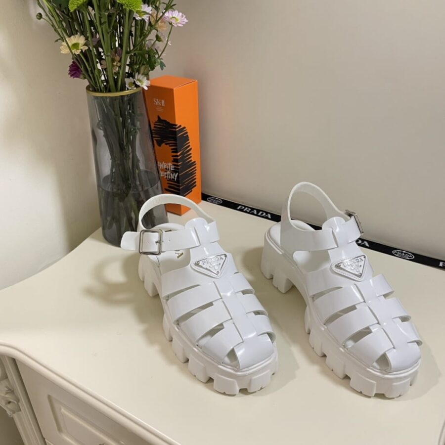Alternative view of Prada Foam Rubber Sandals White 1X853M3Lkkf0009F055