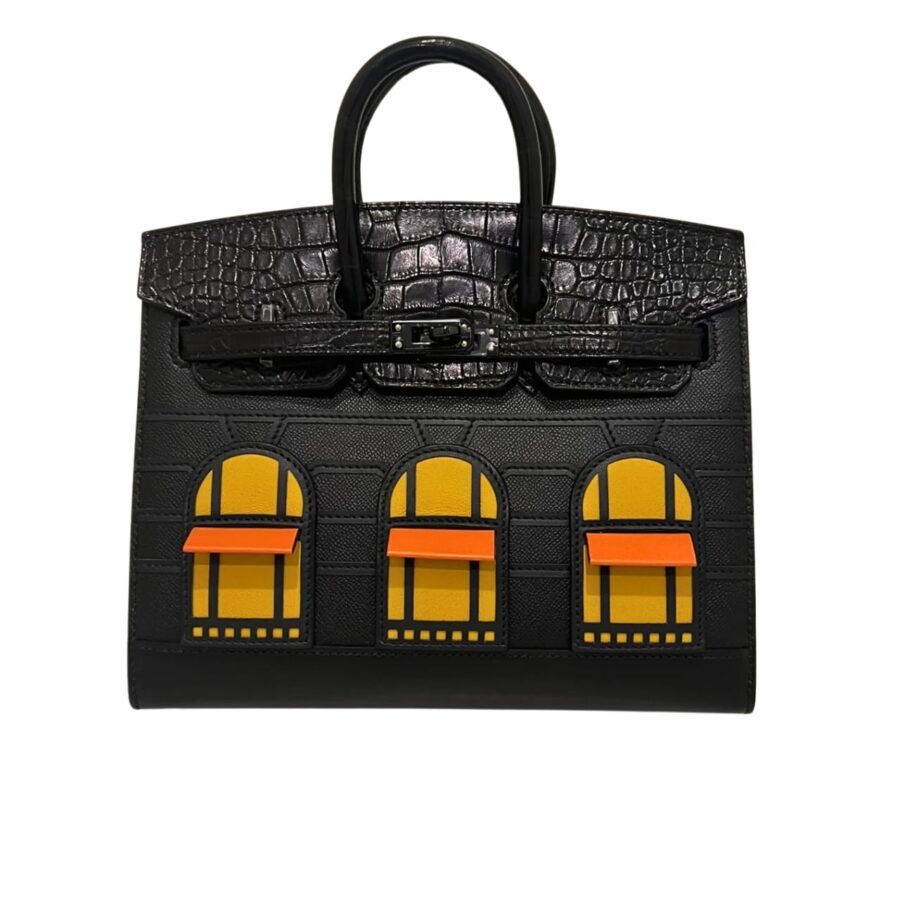 Hermes Birkin 20 Sac Faubourg Alligator Black Matte 20Cm