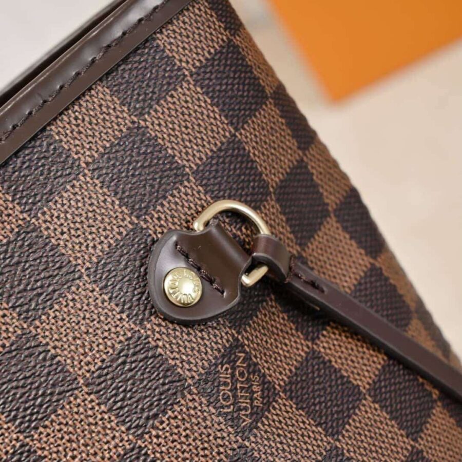 Alternative view of Louis Vuitton Neverfull MM Damier Ebene Cerise Red 31Cm N40599