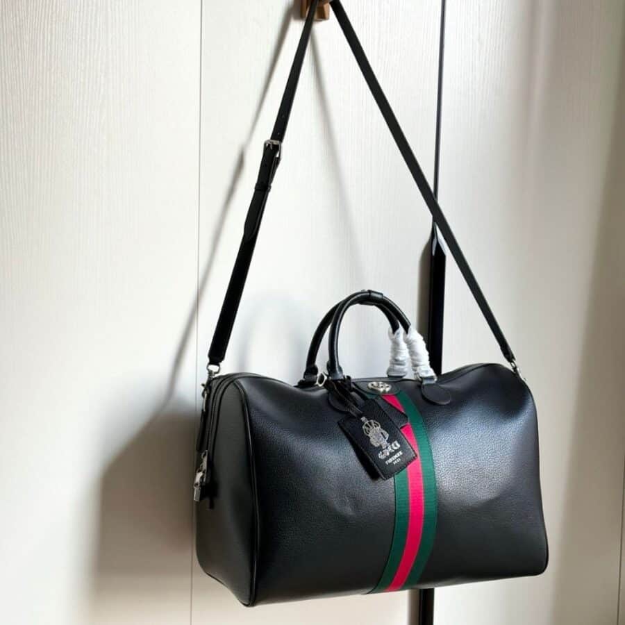 Alternative view of Gucci Web Trademark Medium Duffle Bag Black 44Cm