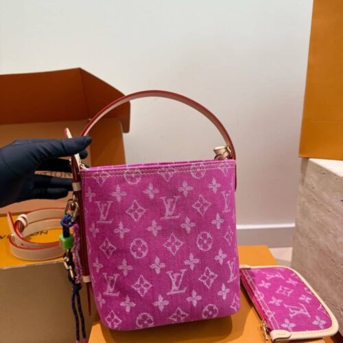 Alternative view of Louis Vuitton All In BB Fuchsia Denim 18cm M27626