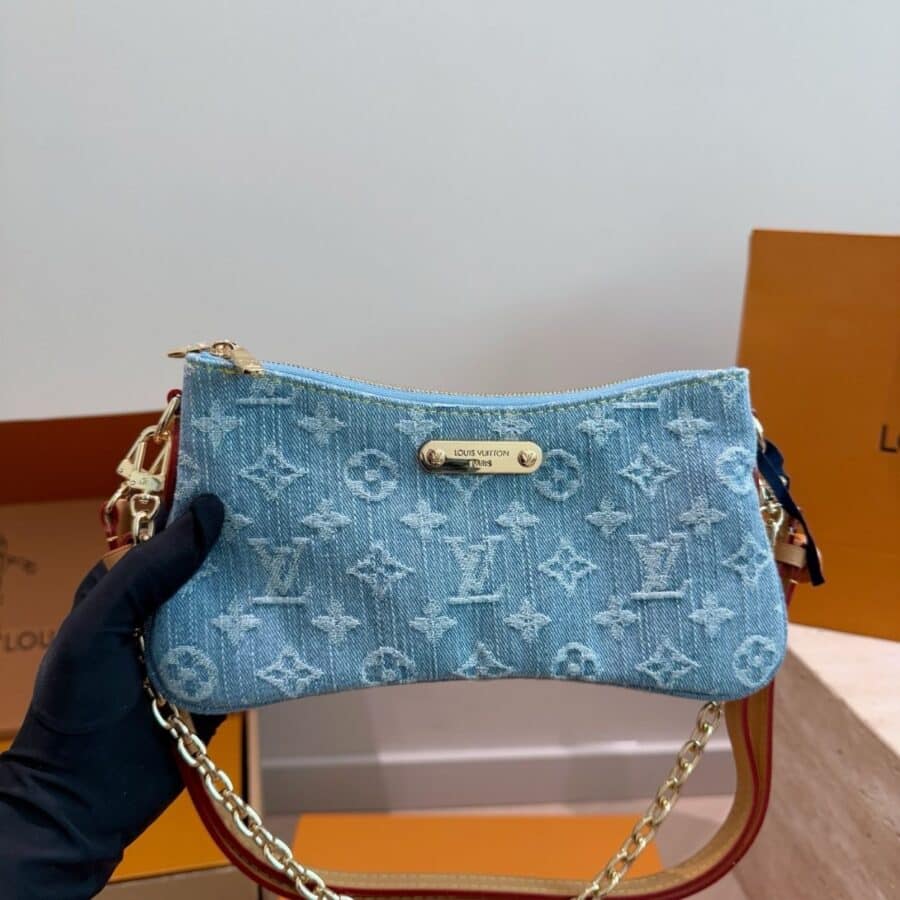 Alternative view of Louis Vuitton Liv Pochette Blue Denim 25Cm M83532