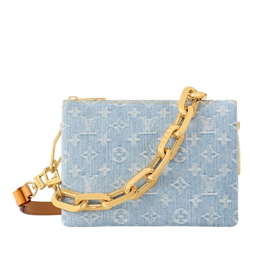 Louis Vuitton Coussin BB Sky Blue Denim 21Cm M11401