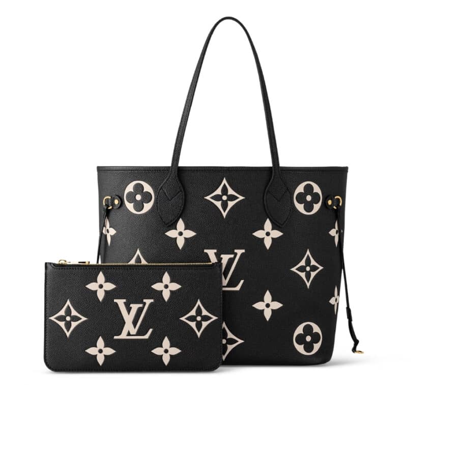 Louis Vuitton Neverfull MM Monogram Empreinte Black 31cm M58907