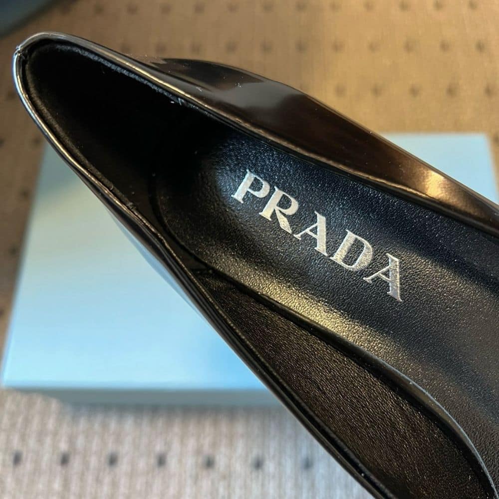 Prada Brushed Leather Pumps Black 1I928M 055 F0002 F 075 - Image 9