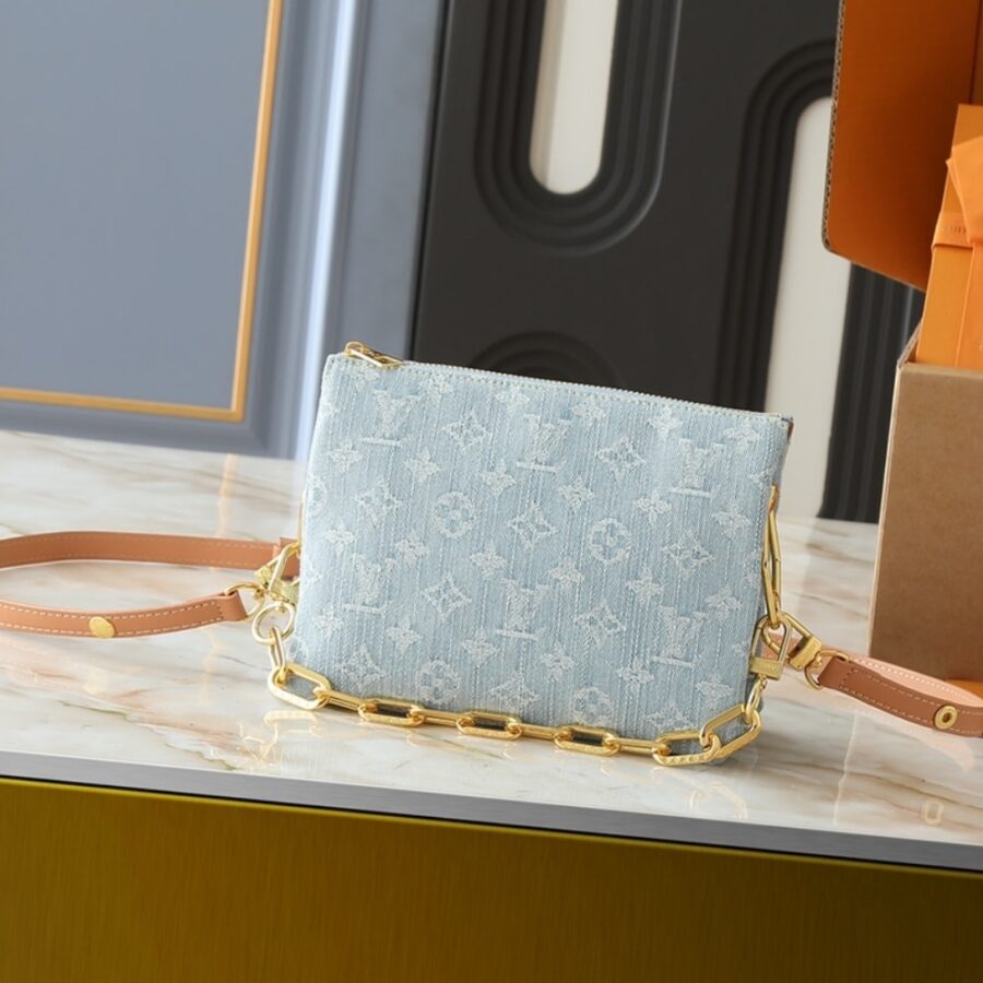 Alternative view of Louis Vuitton Coussin BB Sky Blue Denim 21Cm M11401