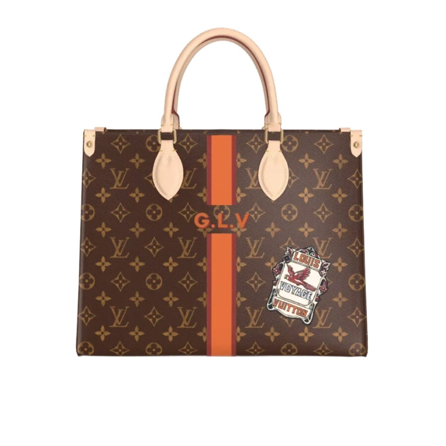 Louis Vuitton Onthego MM Mon Monogram Brown 35Cm P01898