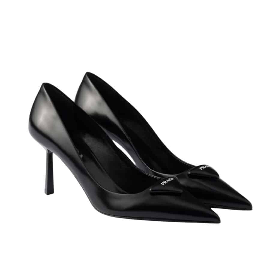 Prada Brushed Leather Pumps Black 1I928M 055 F0002 F 075