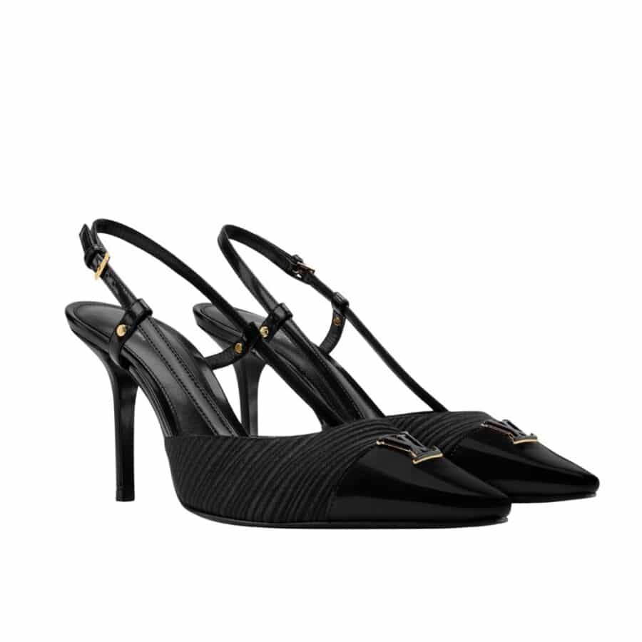 Louis Vuitton City Slingback Pump Black 1AITFI