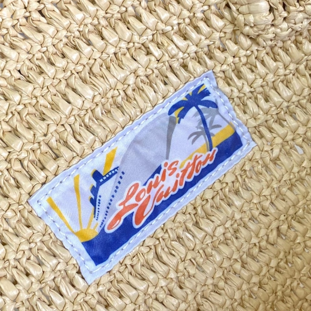 Louis Vuitton Summer Shopper Tote MM Raffia Natural Beige 44cm M14458 - Image 7