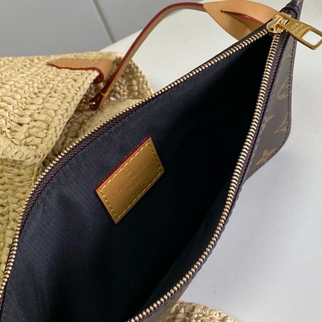 Louis Vuitton Summer Shopper Tote MM Raffia Natural Beige 44cm M14458 - Image 8