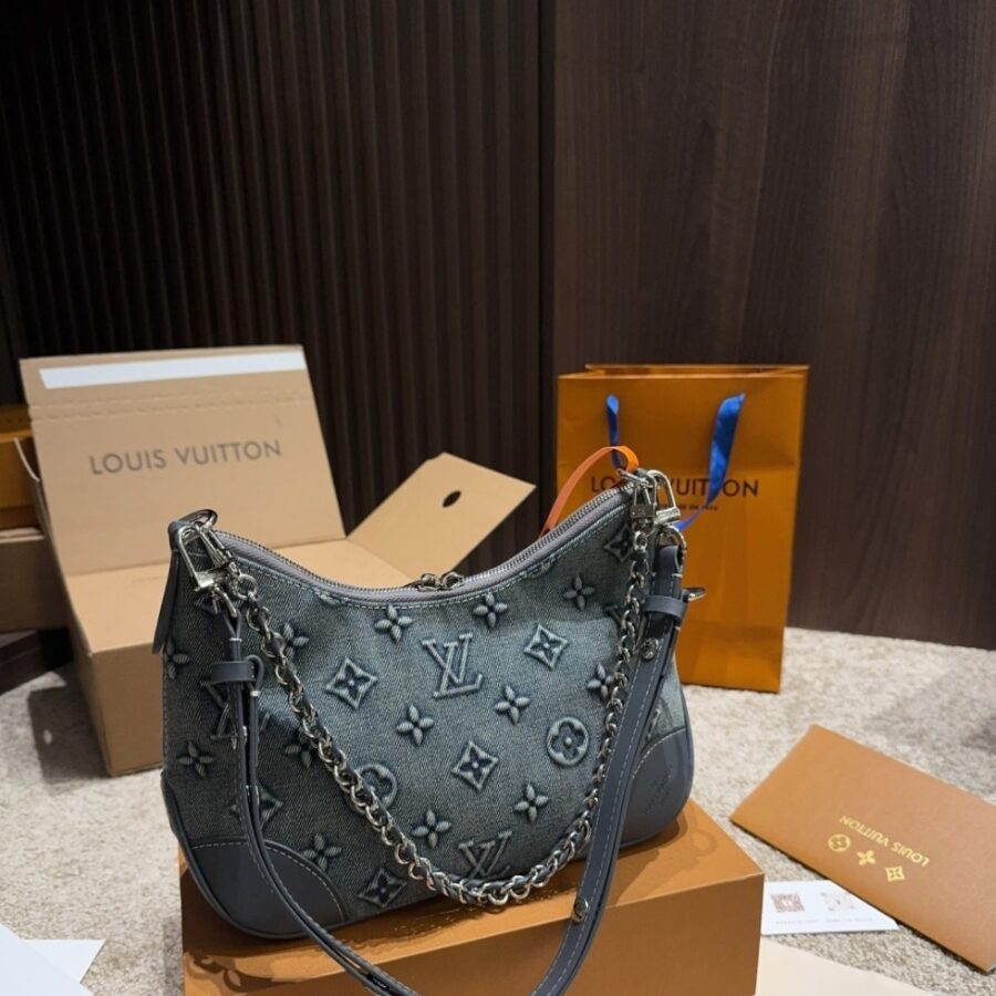 Alternative view of Louis Vuitton Boulogne PM Denim Blue 26Cm