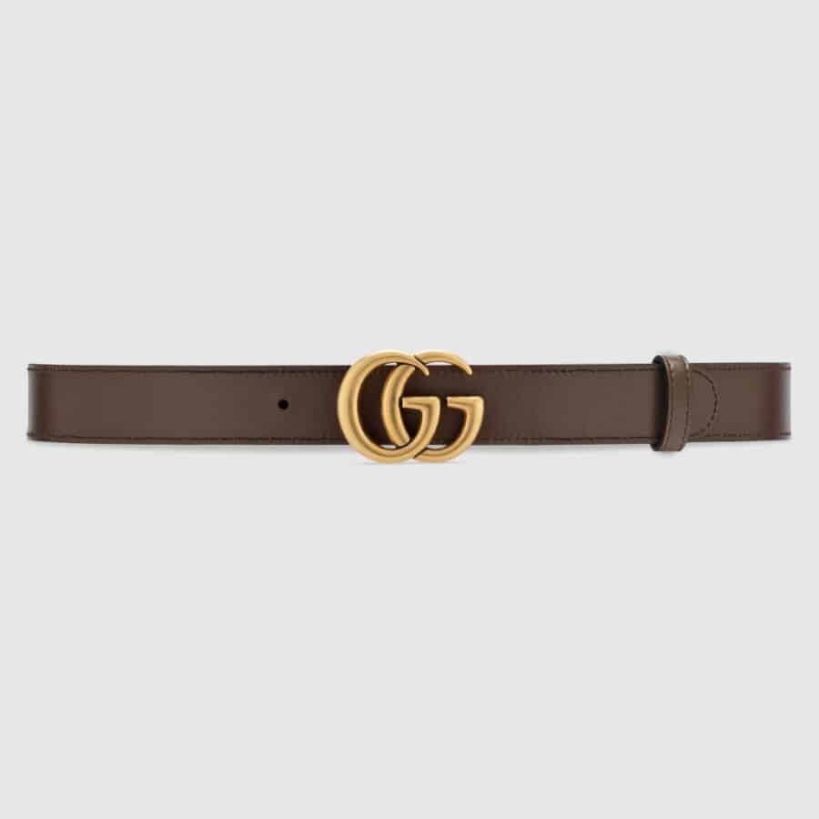 Alternative view of Gucci GG Marmont Reversible Belt Brown Leather 659417 92TIC 8358