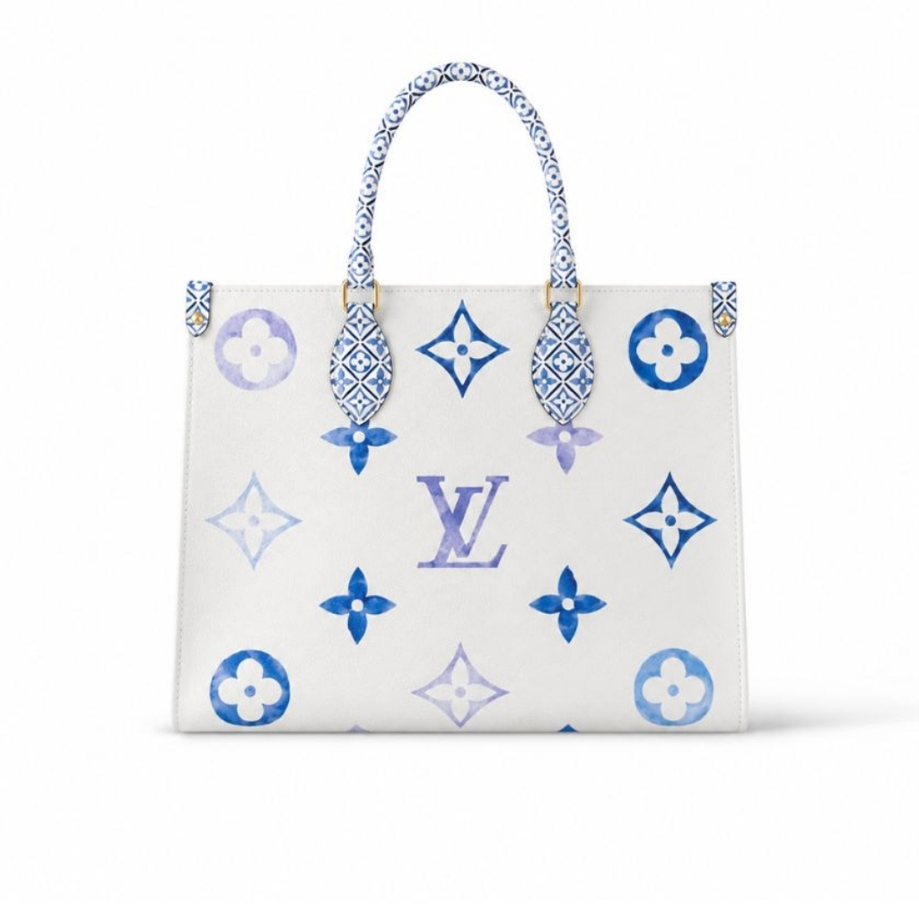 Louis Vuitton By The Pool Onthego PM Tote Bag Blue 35Cm