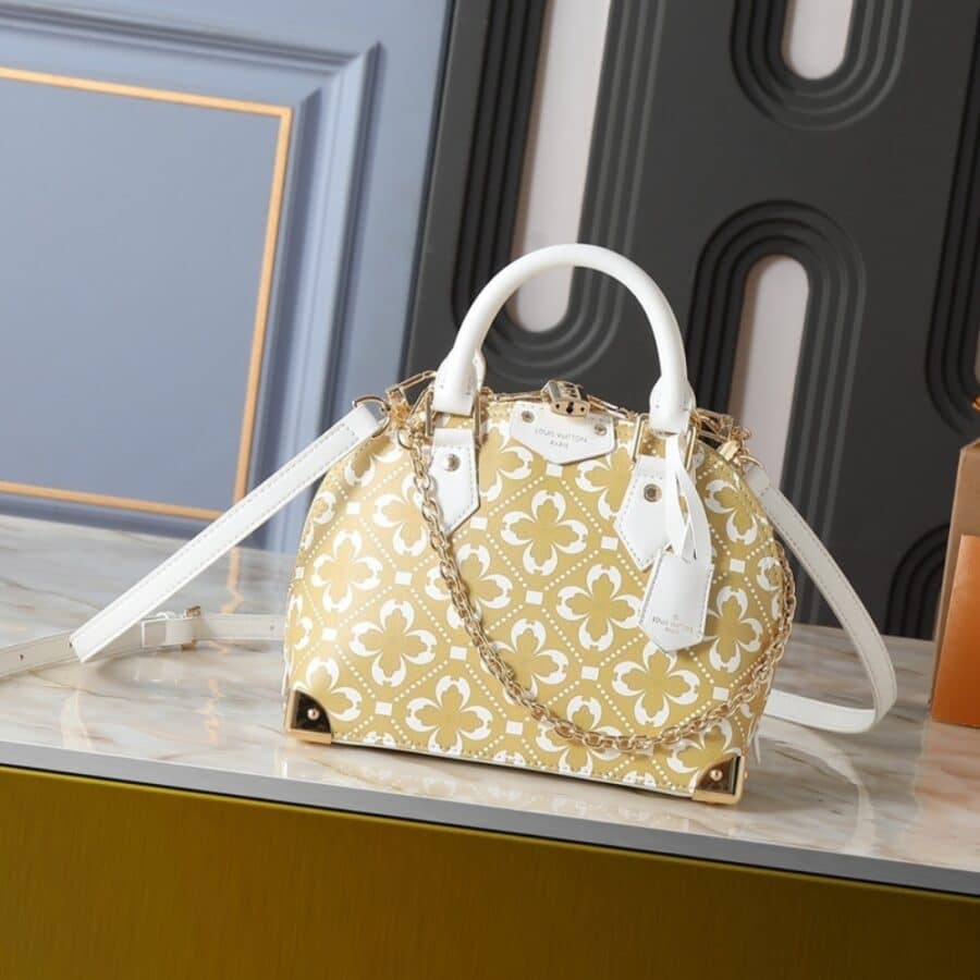 Alternative view of Louis Vuitton Alma Trunk BB White Gold Handle Bag 22cm M28032