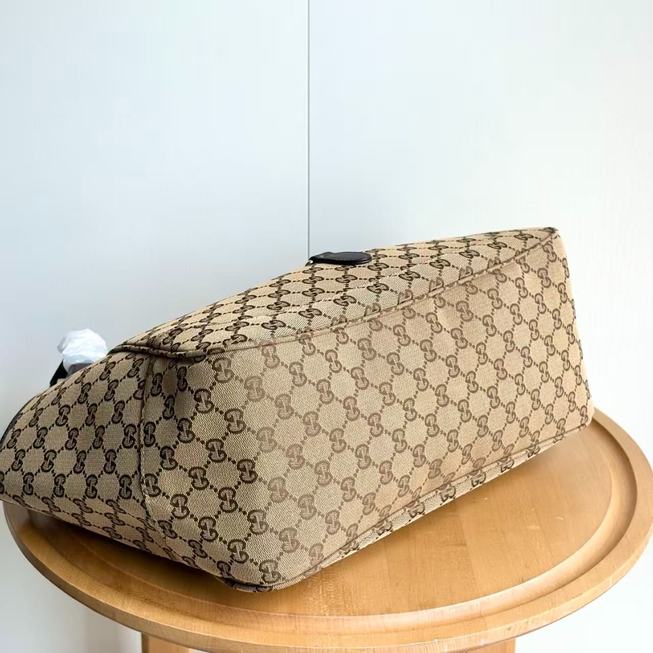 Gucci Mercato Medium Tote Bag Sand And Brown GG Canvas 35cm 866645 FAFV2 9651 - Image 5