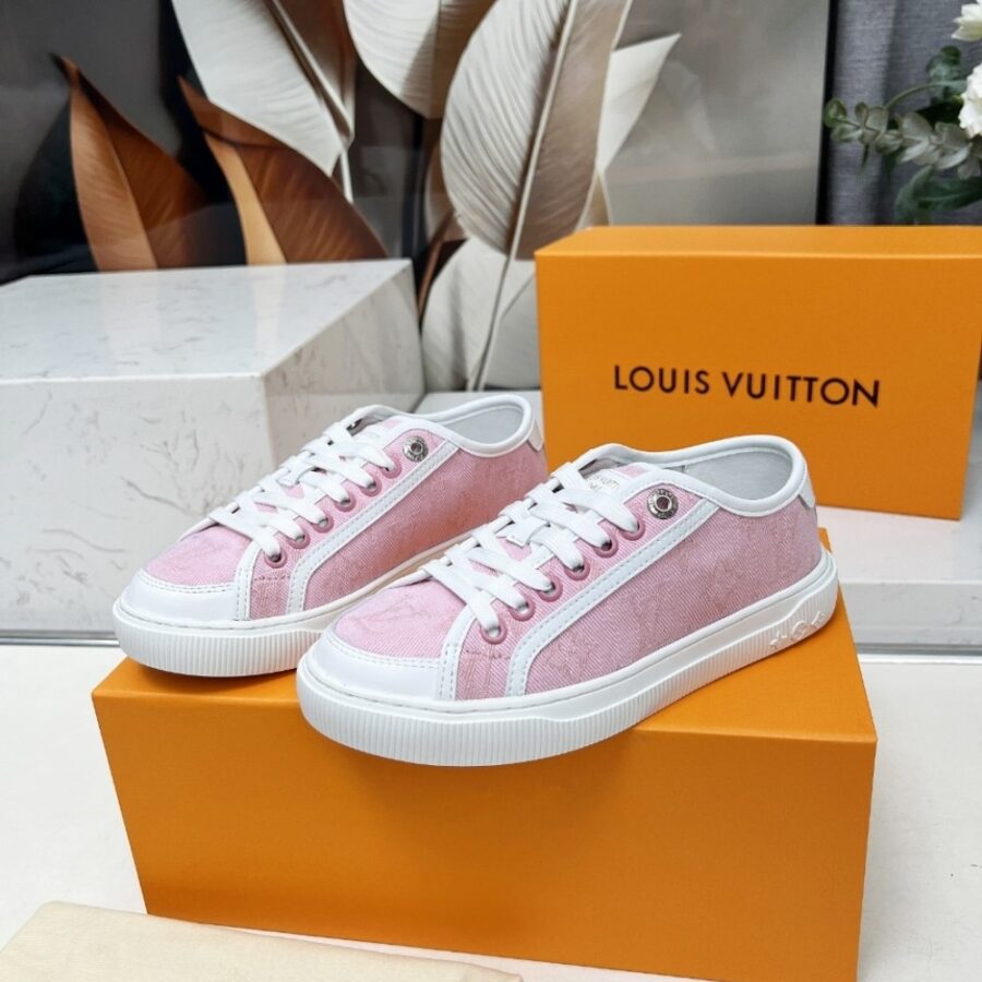 Alternative view of Louis Vuitton Lv Lagoon Sneaker Denim Rose 1Agyfo