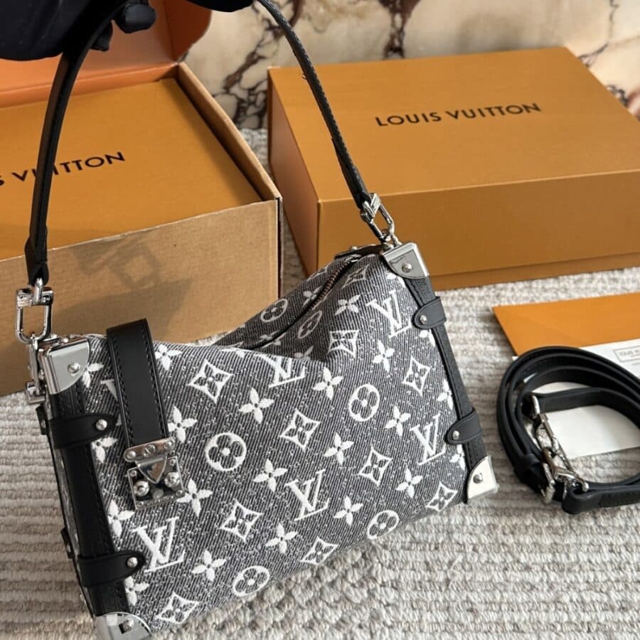 Alternative view of Louis Vuitton MM Side Trunk Bag Denim Gray 23Cm M21460