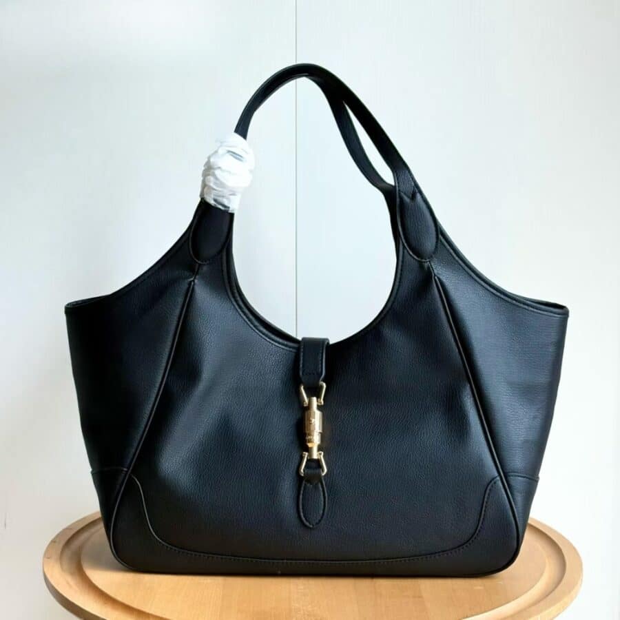 Alternative view of Gucci Mercato Medium Tote Bag Black Leather 35cm 866645 AAGIA 1000