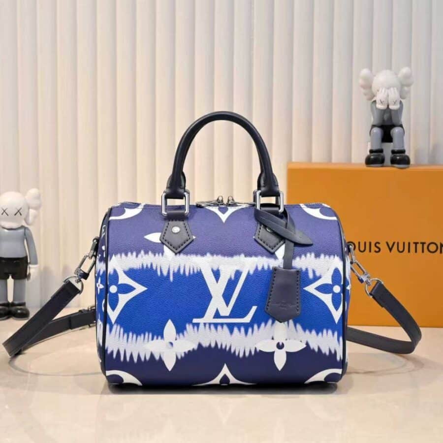 Alternative view of Louis Vuitton Speedy Bandouliere 30 Monogram Escale Canvas Blue 25cm