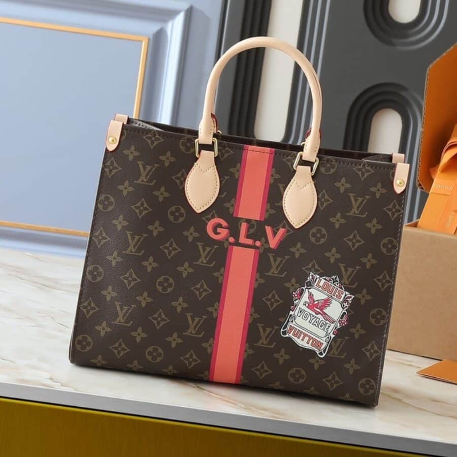 Alternative view of Louis Vuitton Onthego MM Mon Monogram Brown 35Cm P01898
