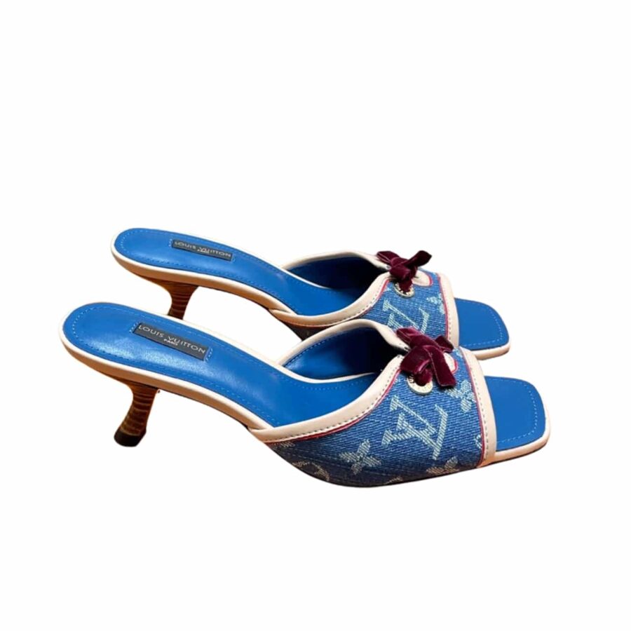 Louis Vuitton Kitten Mule Denim Blue