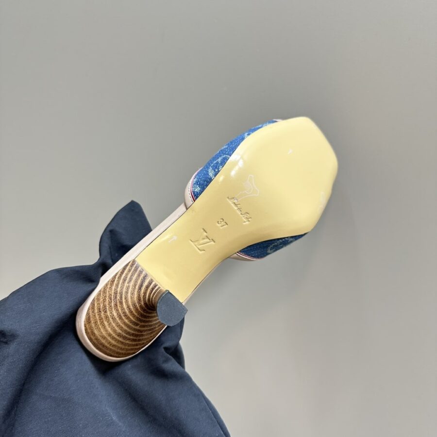 Alternative view of Louis Vuitton Kitten Mule Denim Blue