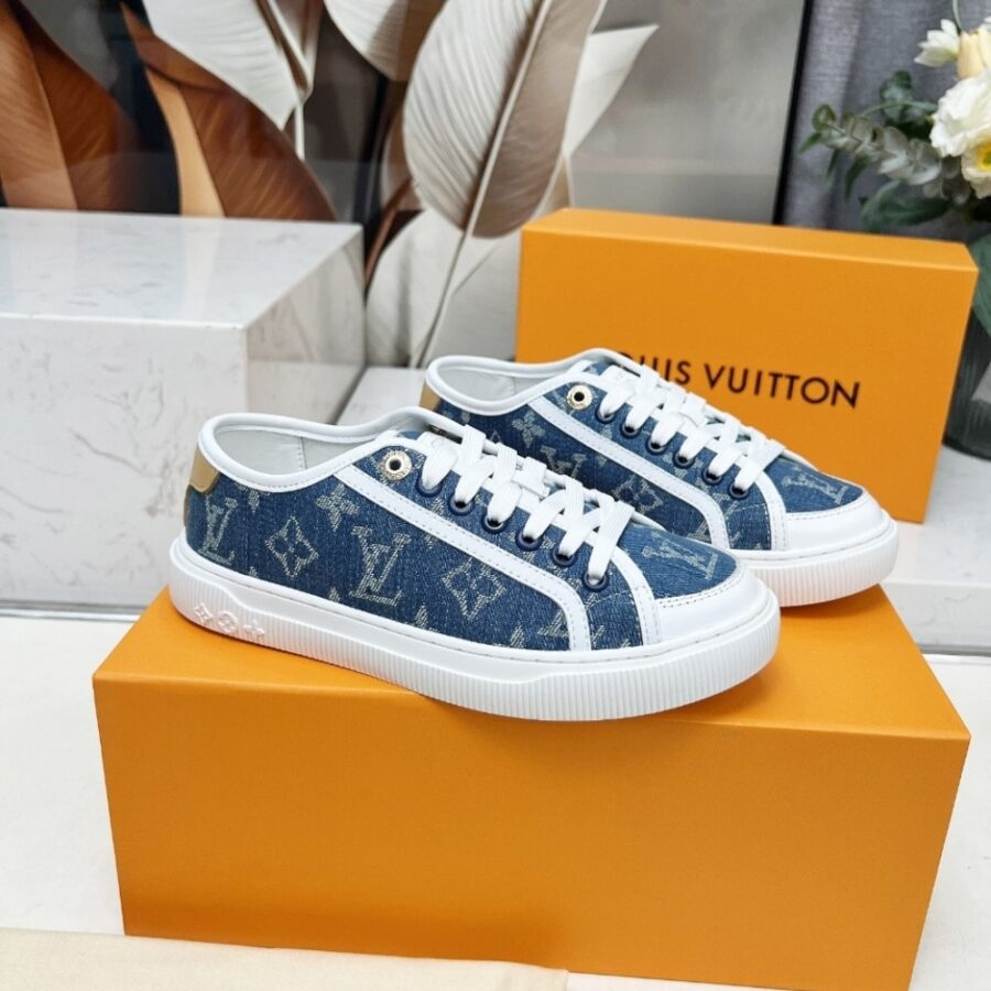 Alternative view of Louis Vuitton Lv Lagoon Sneaker Denim Blue 1Agyg4