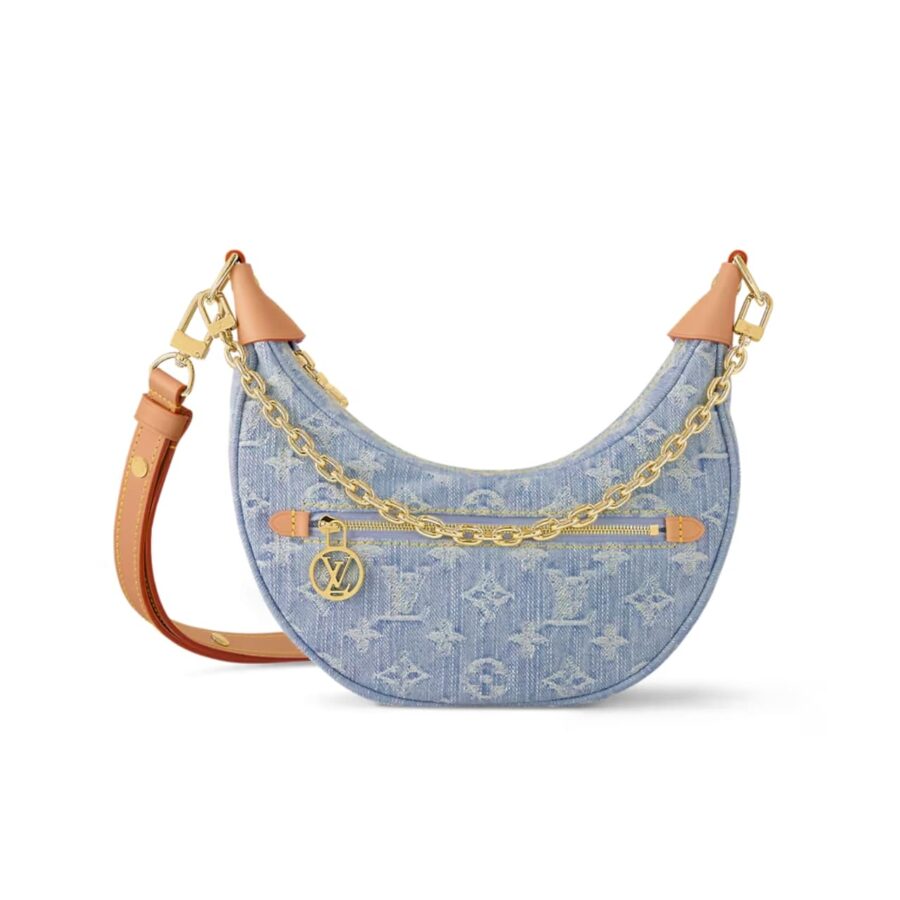 Louis Vuitton Lv By The Pool Loop Monogram Sky Blue Denim 25Cm M24846