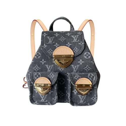 Louis Vuitton Venice Backpack Denim Black 24Cm