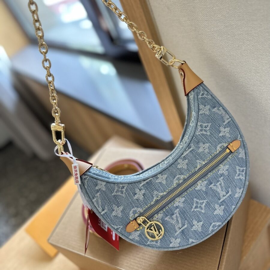 Alternative view of Louis Vuitton Lv By The Pool Loop Monogram Sky Blue Denim 25Cm M24846