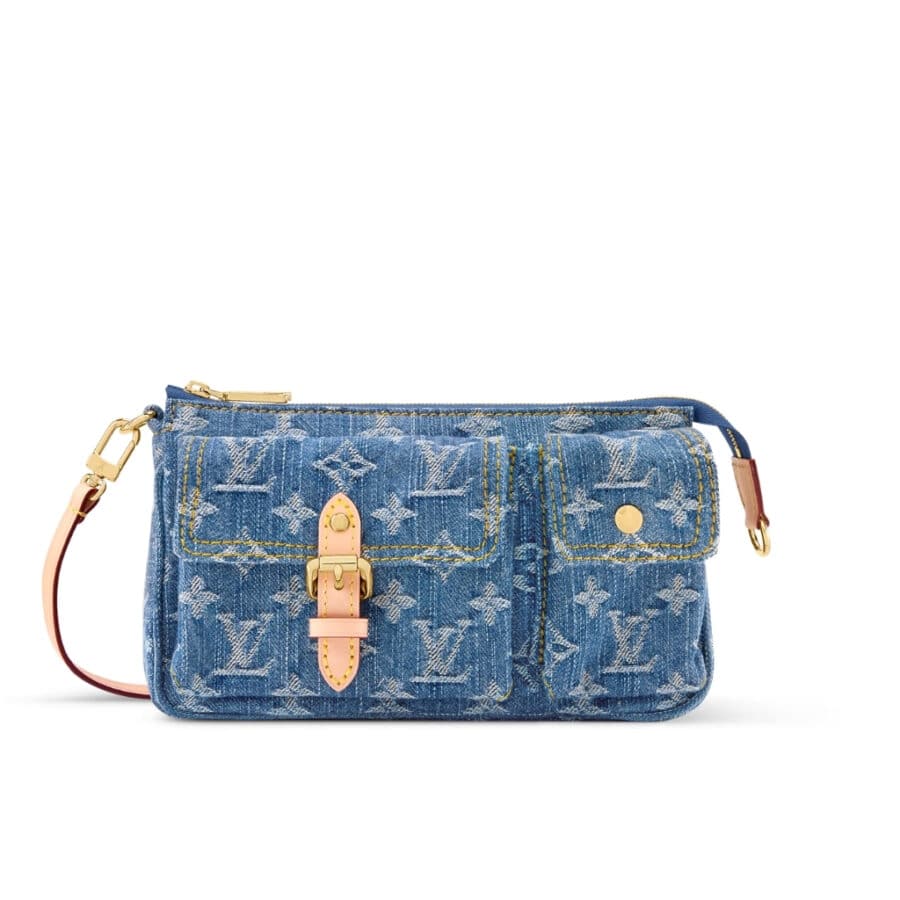 Louis Vuitton Pochette Accessoire Cargo Blue Denim 23cm M27602
