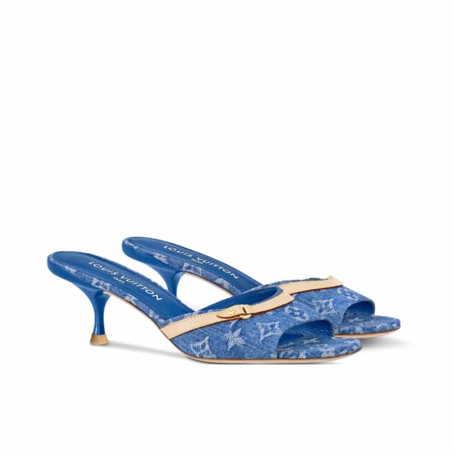 Louis Vuitton 6AM Mule Denim Blue 1ADIEX