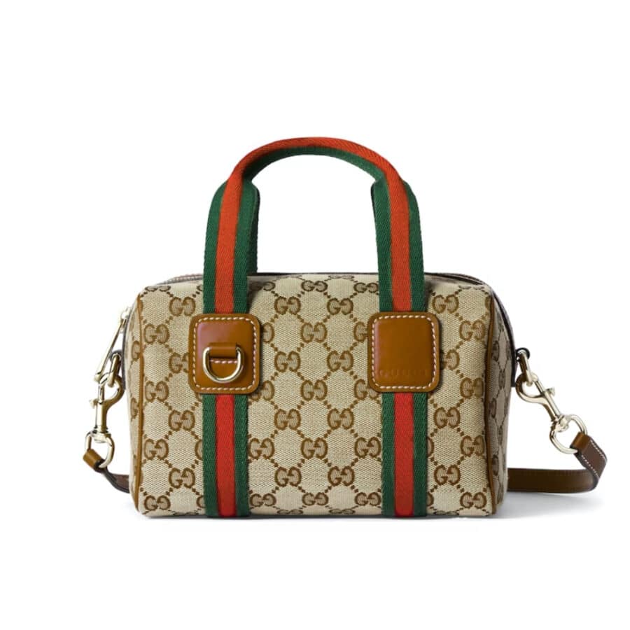 Gucci Mini GG Handbag Beige And Brown GG Canvas 20Cm 859975 FAFWX 9870