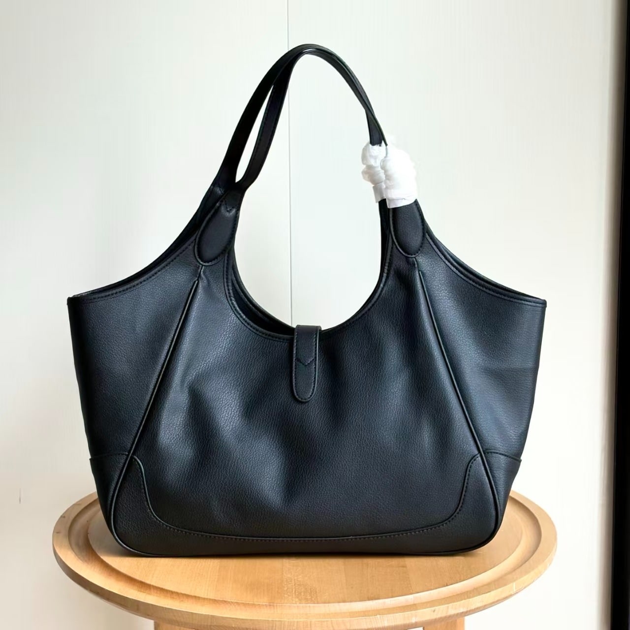 Gucci Mercato Medium Tote Bag Black Leather 35cm 866645 AAGIA 1000 - Image 4