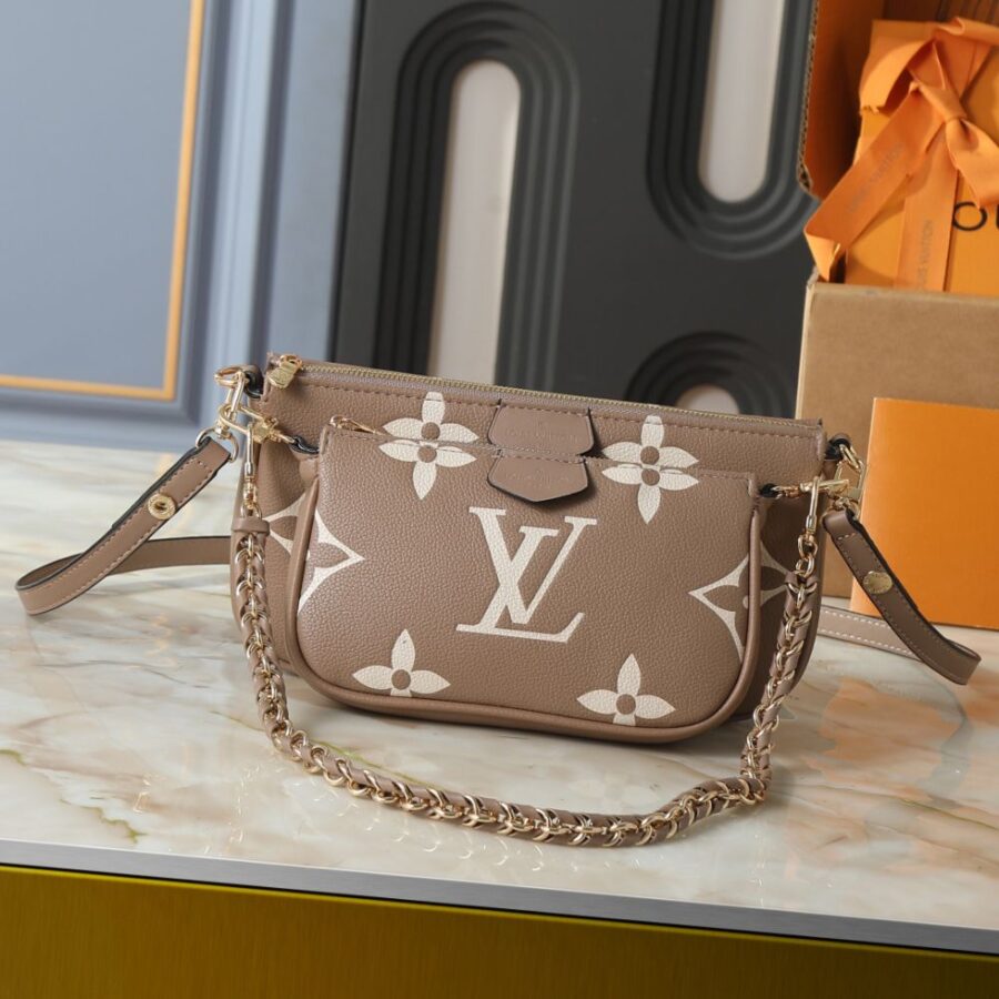 Alternative view of Louis Vuitton Multi Pochette Accessoires Monogram Empreinte Greige 25Cm