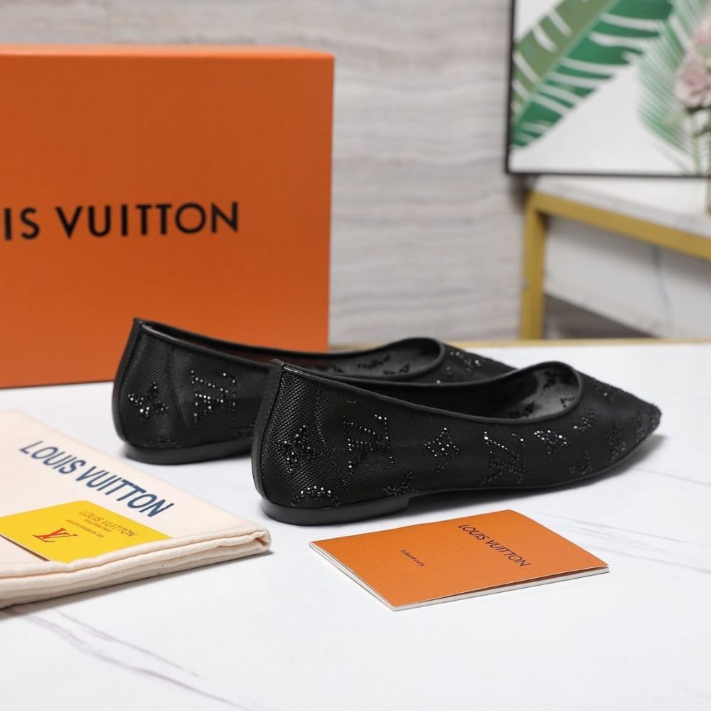 Louis Vuitton Gala Flat Ballerina Black 1AIDR8 - Image 5