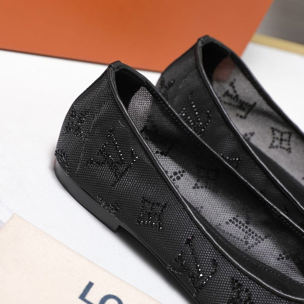 Louis Vuitton Gala Flat Ballerina Black 1AIDR8 - Image 8