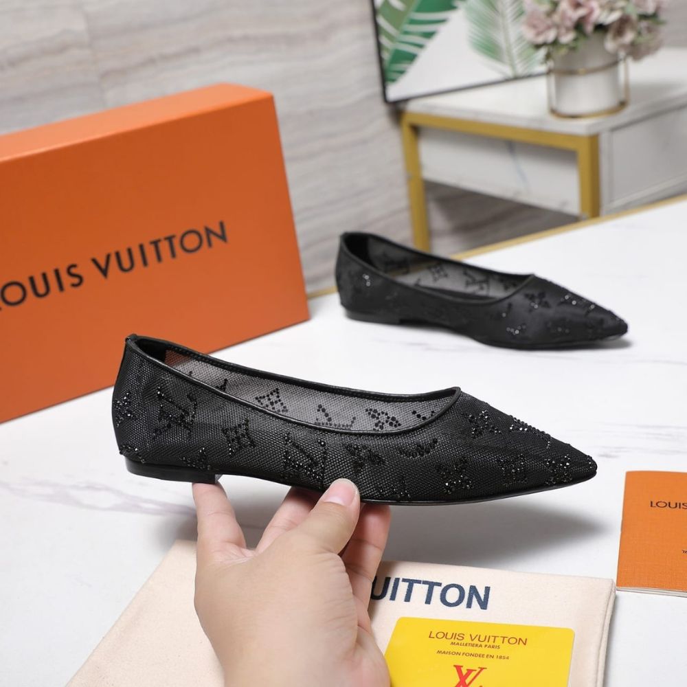 Louis Vuitton Gala Flat Ballerina Black 1AIDR8 - Image 4