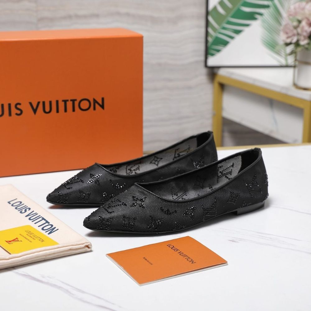 Louis Vuitton Gala Flat Ballerina Black 1AIDR8 - Image 6