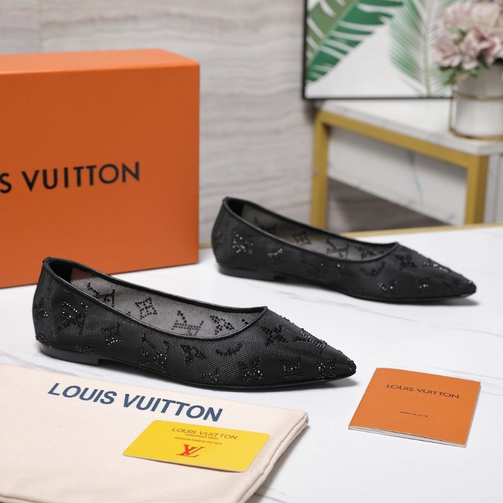 Louis Vuitton Gala Flat Ballerina Black 1AIDR8 - Image 3