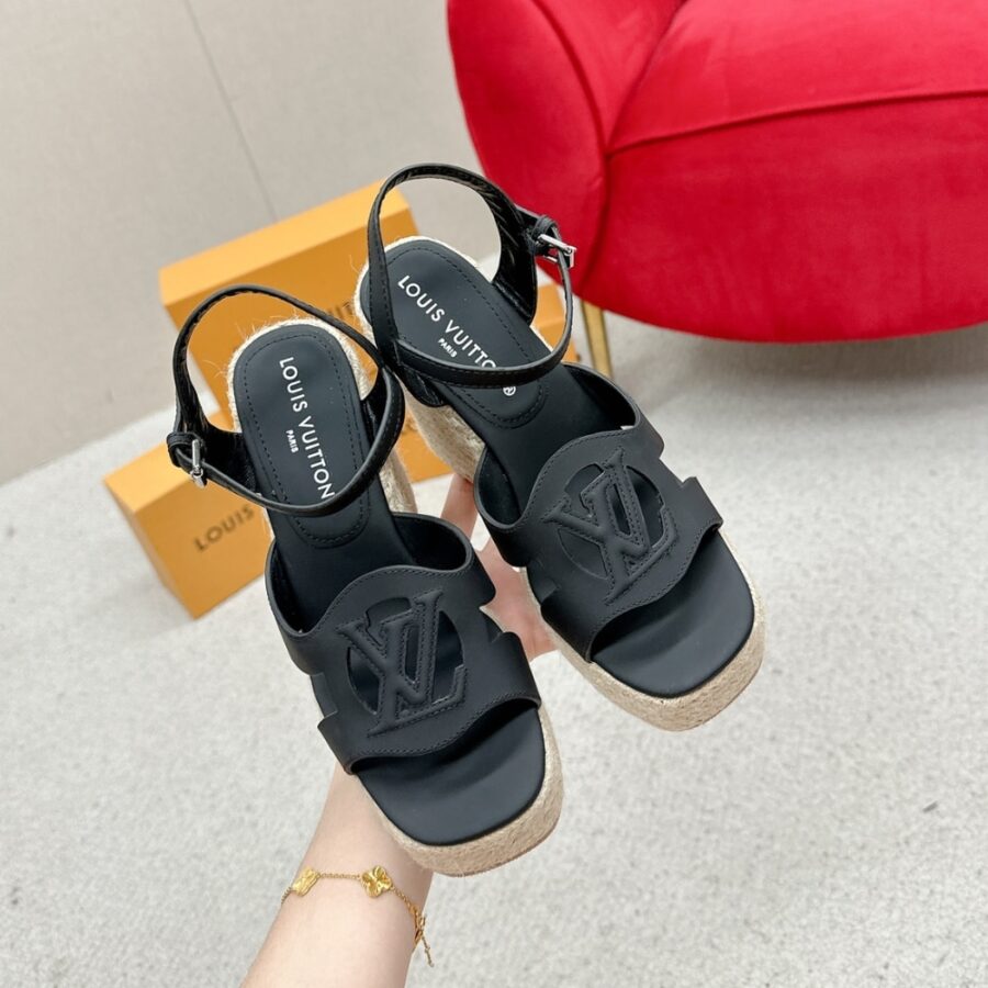 Alternative view of Louis Vuitton Lv Isola Wedge Sandal Noir 1Aci88